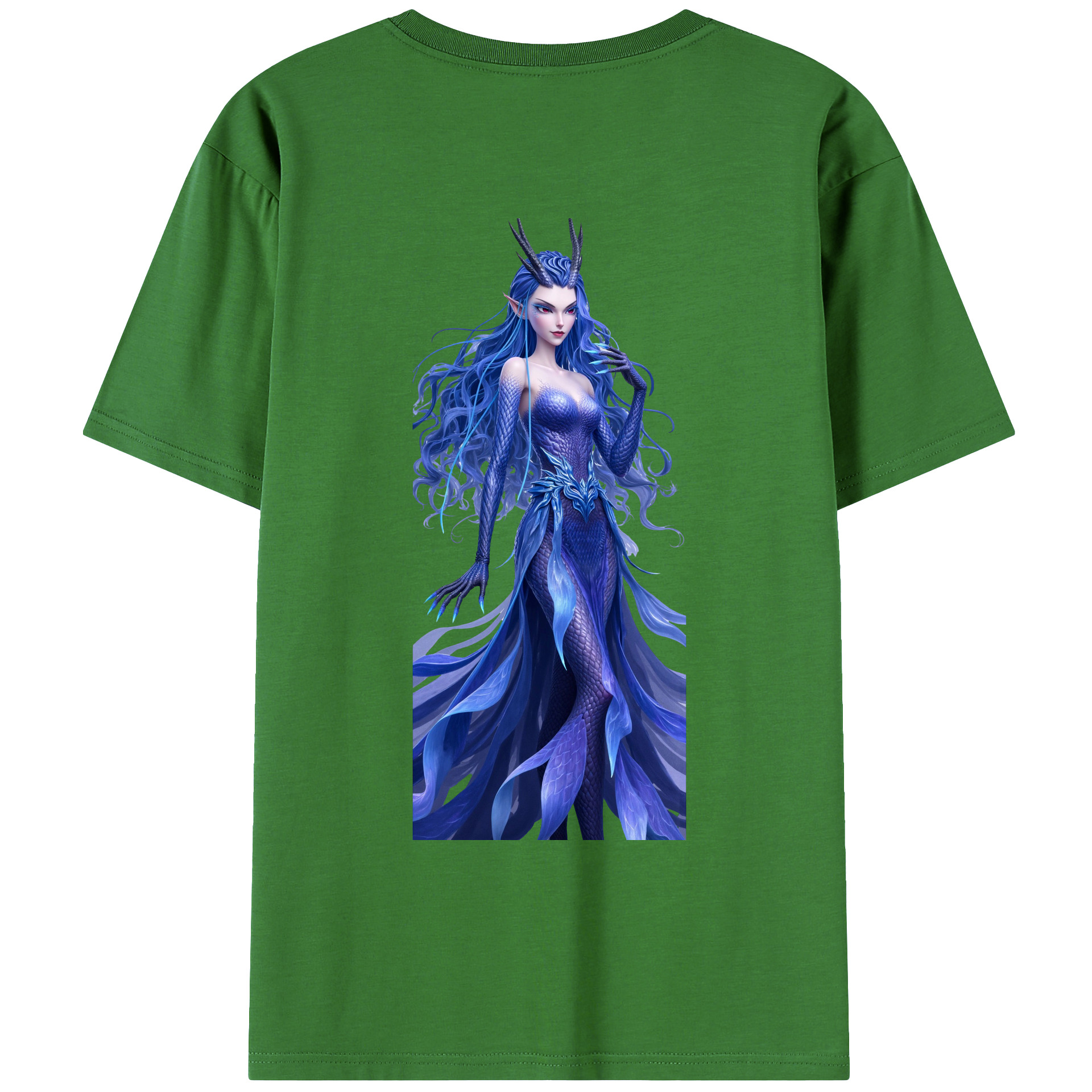 （画像用） Ne Zha 2 ナタ 魔童の大暴れ レディース半袖Tシャツ(バックプリント)